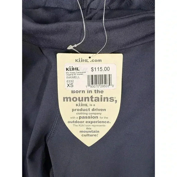 NWT Women’s Kuhl XS Inkwell Navy Toasty Transcendr 29” Leggings - Picture 3 of 7